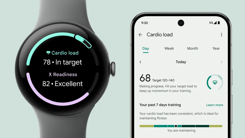 Función Cardio Load del Google Pixel Watch 3