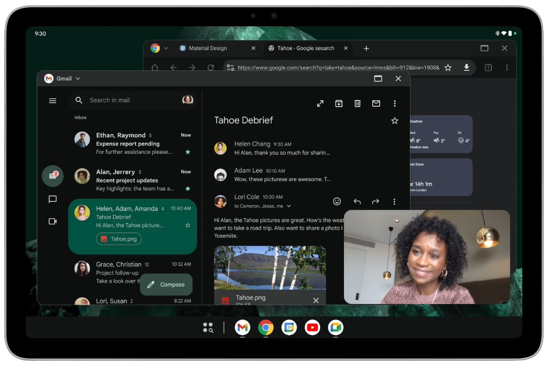 La navegación de ventanas de Windows y macOS llega a las tablets Android de la mano de Android 15