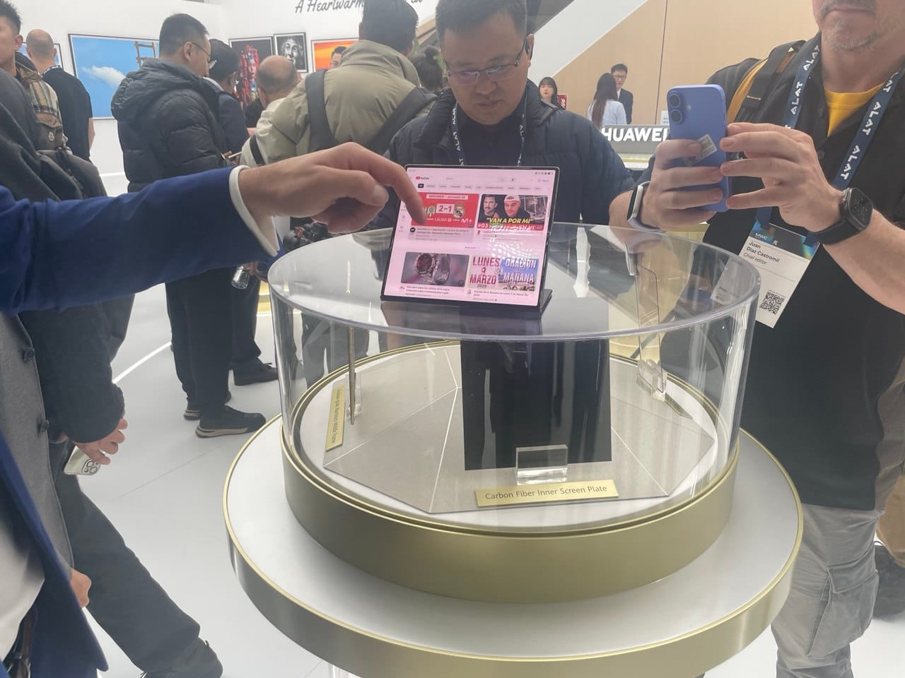 Imagen tomada por el equipo de AndroidTR.es en el estand de Huawei en el MWC de Barcelona 2025