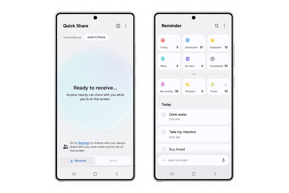 Primeras imágenes de One UI 8 basado en Android 16 en dispositivos Samsung