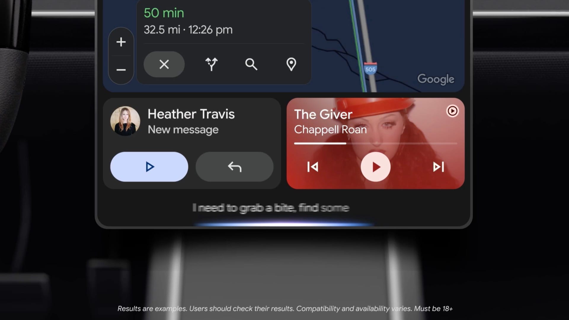 Imagen promocional de Google Gemini en Android Auto