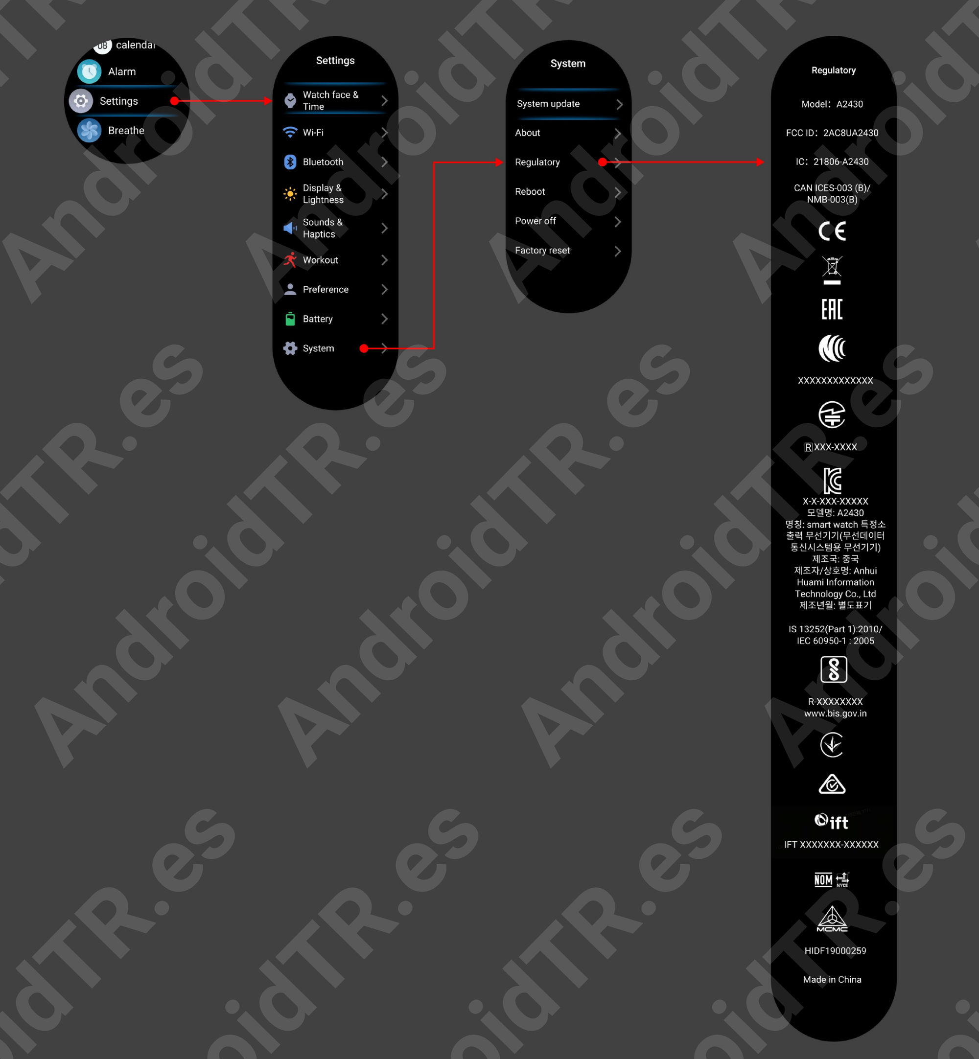 Imágenes del software del nuevo Amazfit Balance 2 Titanium filtrado