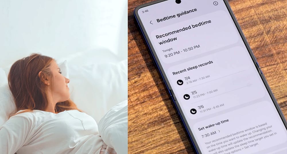 Función "Bedtime guidance" gal Samsung Galaxy Watch 8