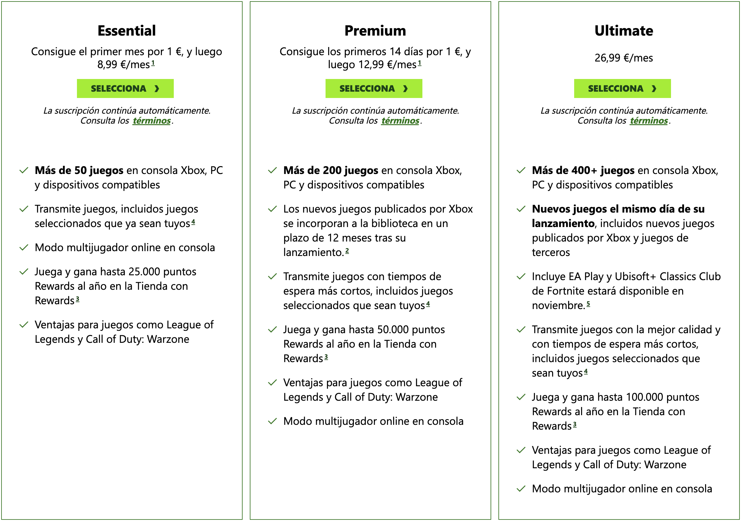 Nuevos precios para Xbox Game Pass