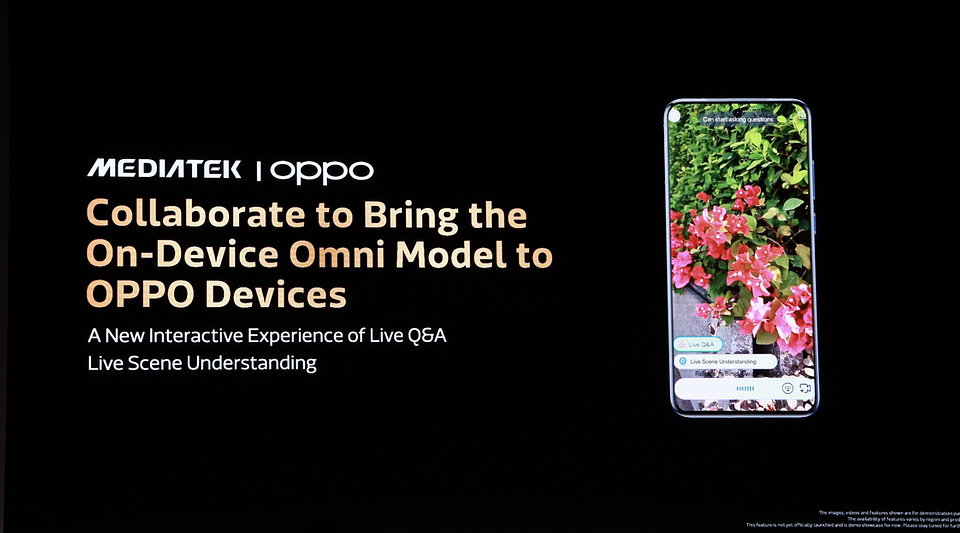 Imagen de la presentación de la colaboración entre OPPO y MEDIATEK anunciada en el MWC 2026 de Barcelona