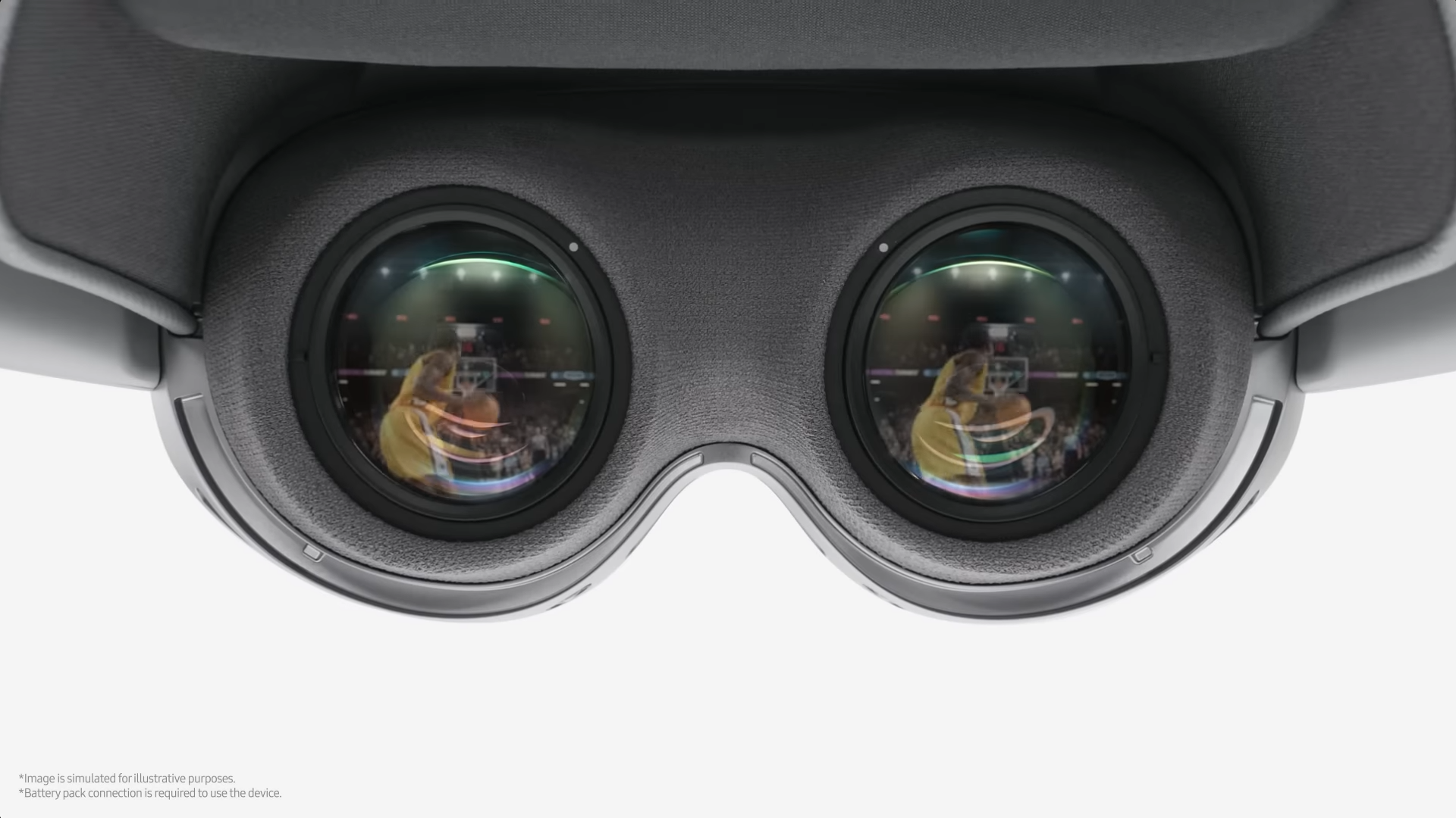 Fotograma del vídeo de presentación de las Samsung Galaxy XR