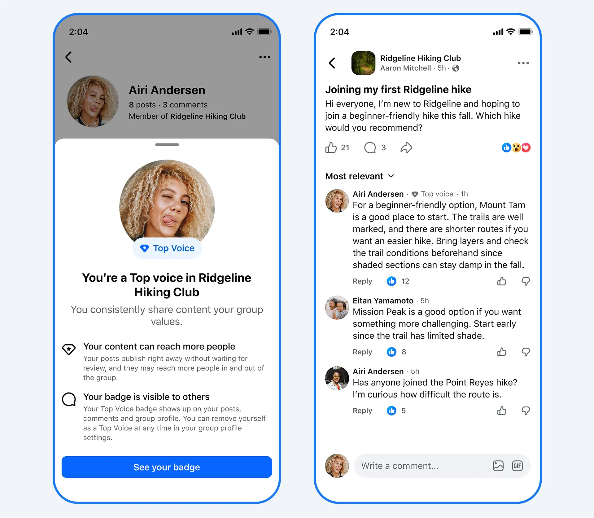 Imagen promocional de Forum, la nueva app de Meta para los grupos de Facebook