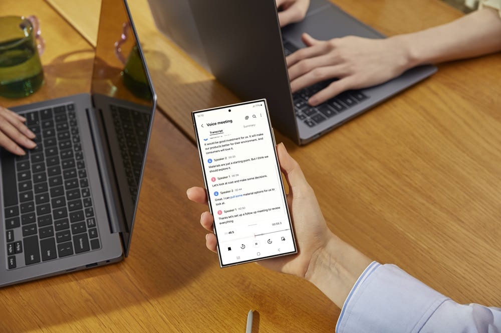 Imagen promocional de Samsung Galaxy AI.