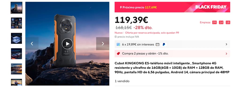 CUBOT KingKong ES