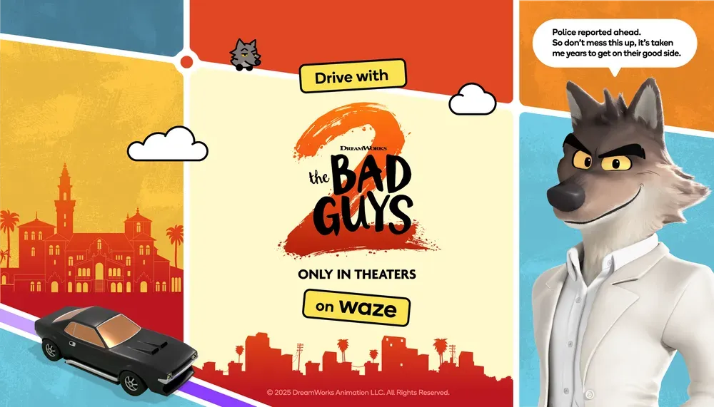 Waze se alía con Los Tipos Malos 2