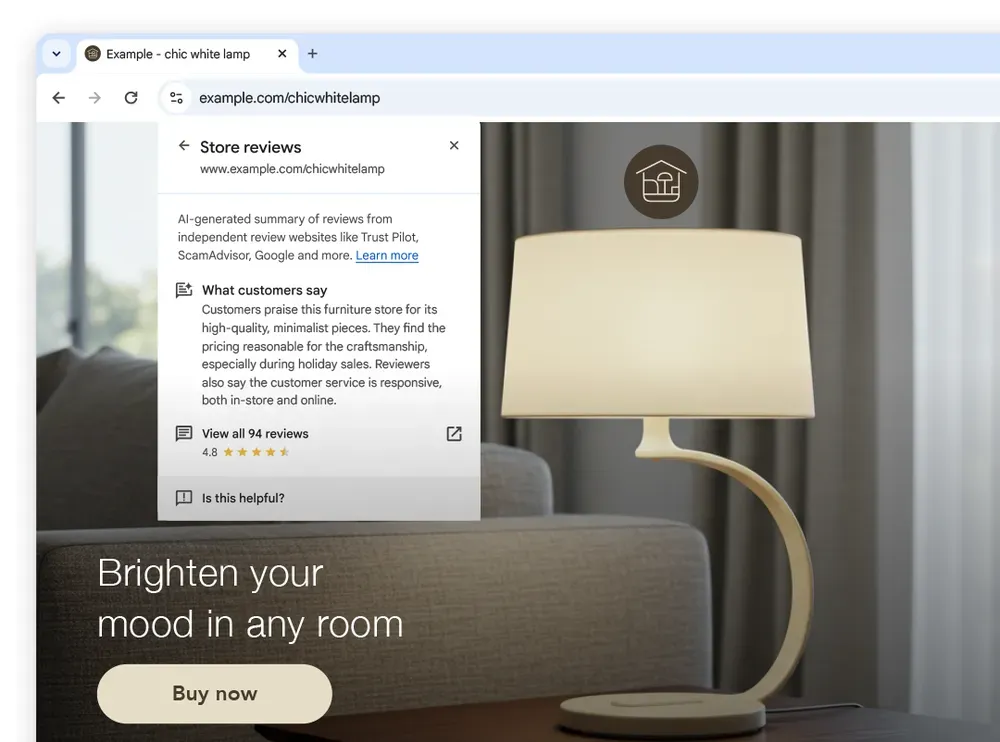 Google Chrome integra reseñas