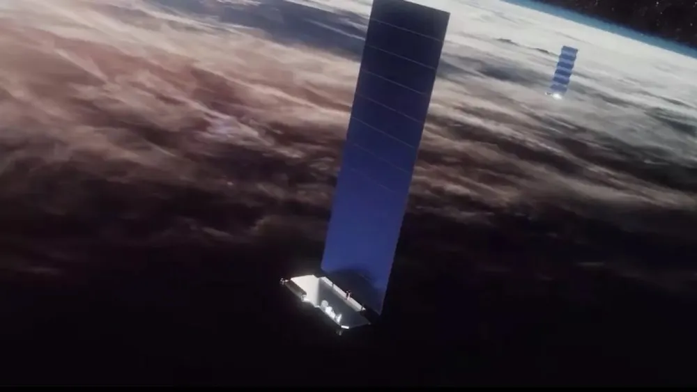 Un satélite en el espacio