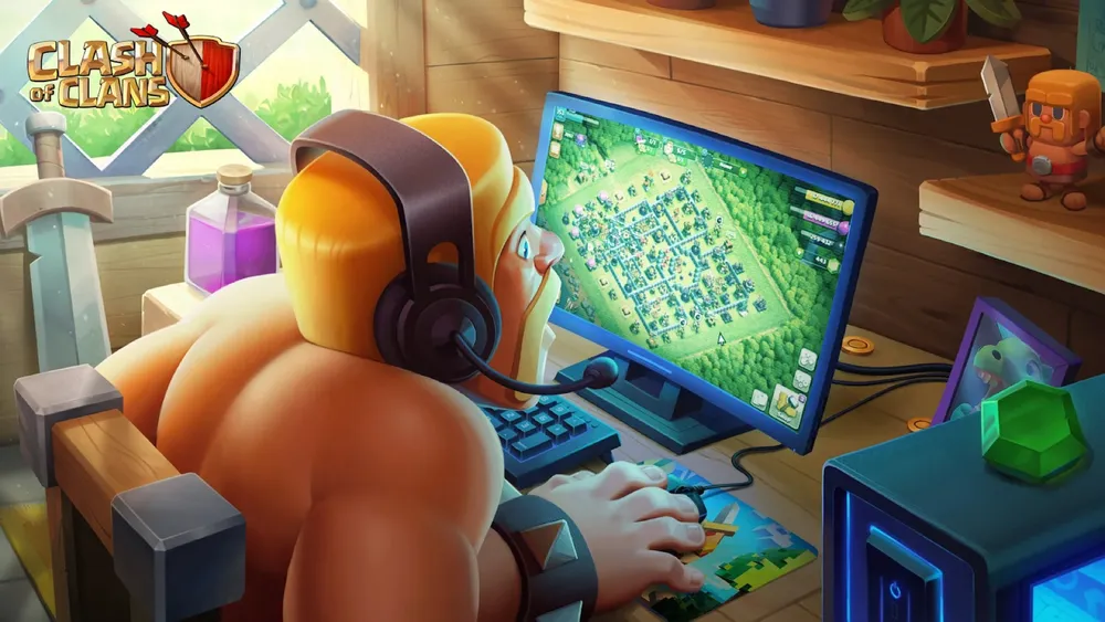 Imagen promocional de Clash of Clans en PC de la mano de Google Play Games