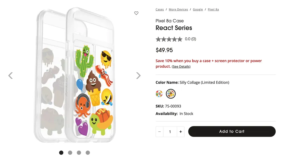 Fundas Otterbox React x Emoji Kitchen