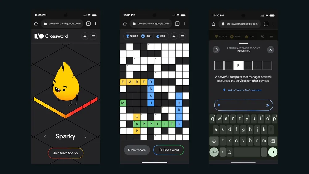 Google I/O Crossword