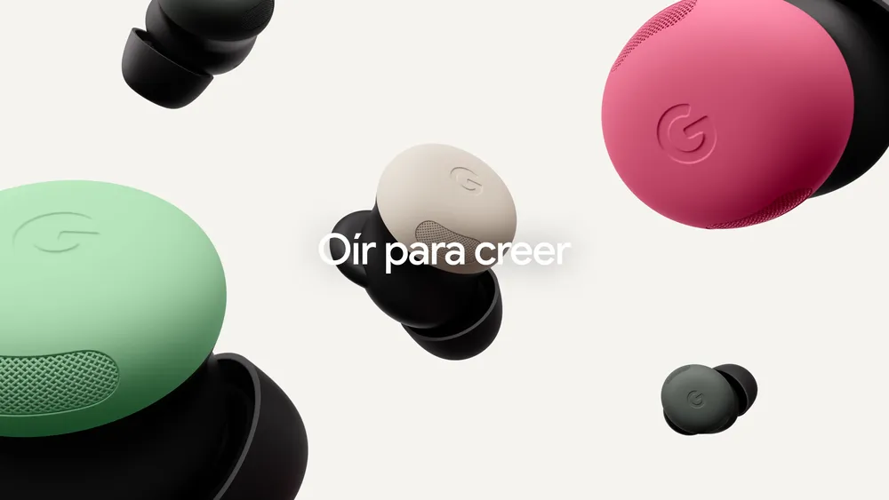 Imagen promocional de los Google Pixel Buds Pro 2