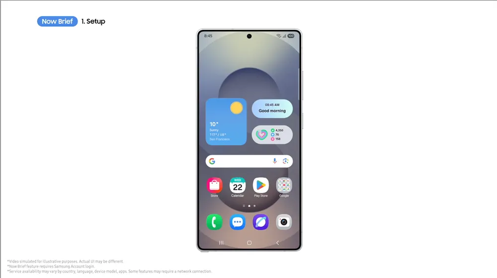 Imagen promocional del nuevo Samsung Galaxy S25. Fuente: Samsung