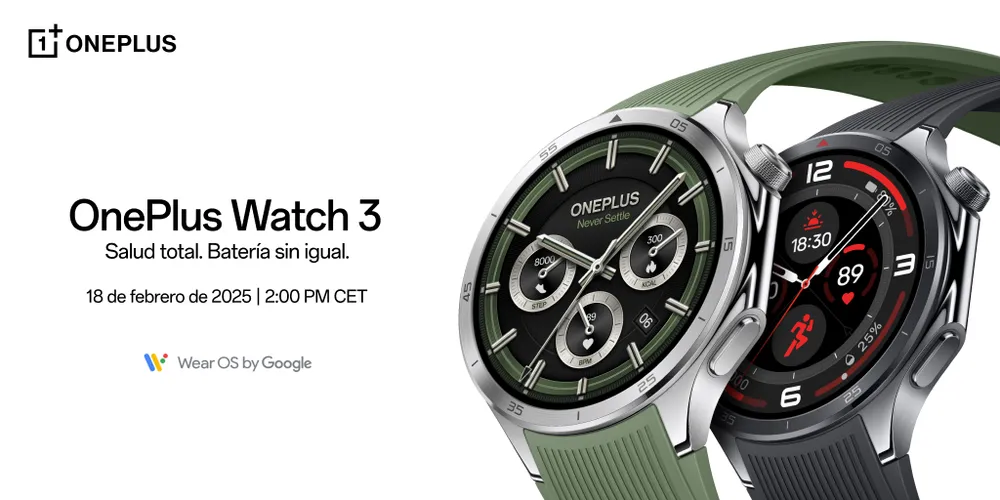 OnePlus Watch 3 con Wear OS 5