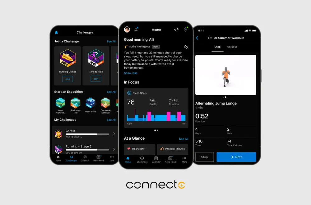 Imagen promocional de Garmin Connect+