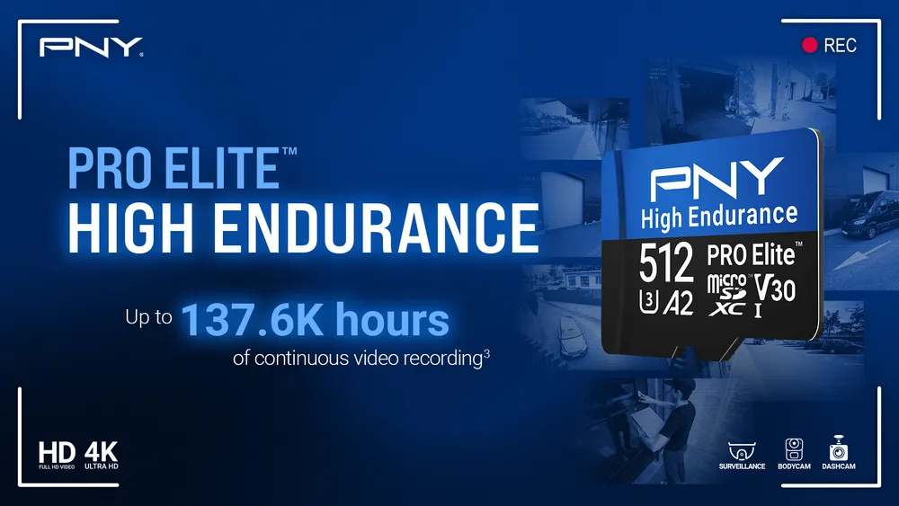 PNY lanza las microSD PRO Elite High Endurance