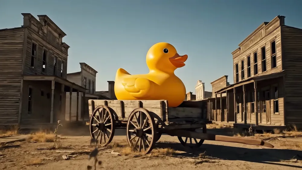 Fotograma del vídeo de introducción de la Google I/O 2025 generado por IA