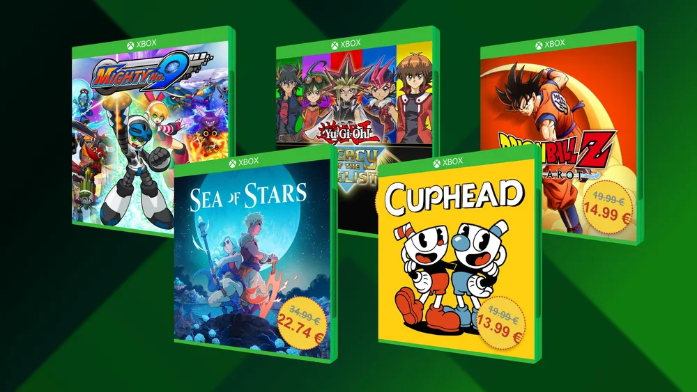 Juegos en oferta en la web oficial de Xbox para consolas como Cuphead, Sea of Stars, Dragon Ball Z o YuGi-Oh