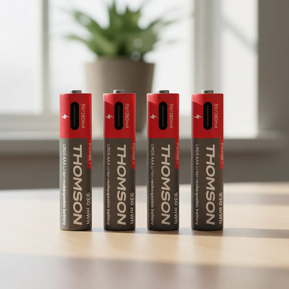 Thomson lanza pilas recargables por USB-C