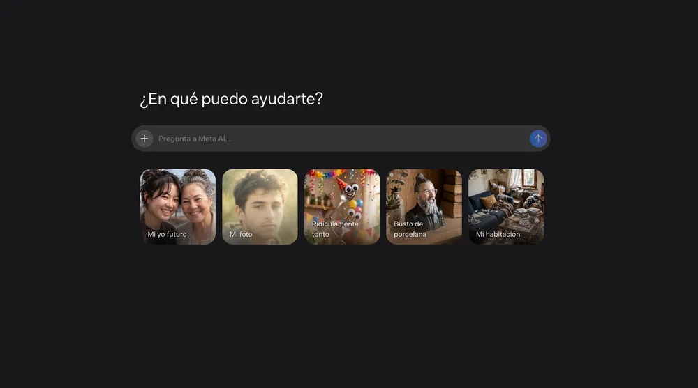 Captura de la web de Meta AI