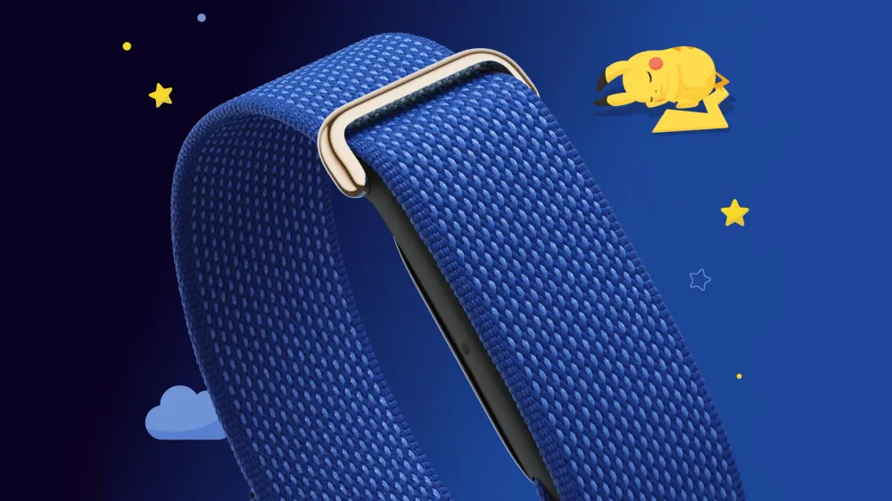 Imagen promocional de la nueva Fitbit Air Edición Especial Pokemon Sleep