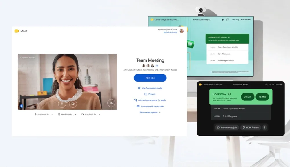 Plataforma de Google Meet