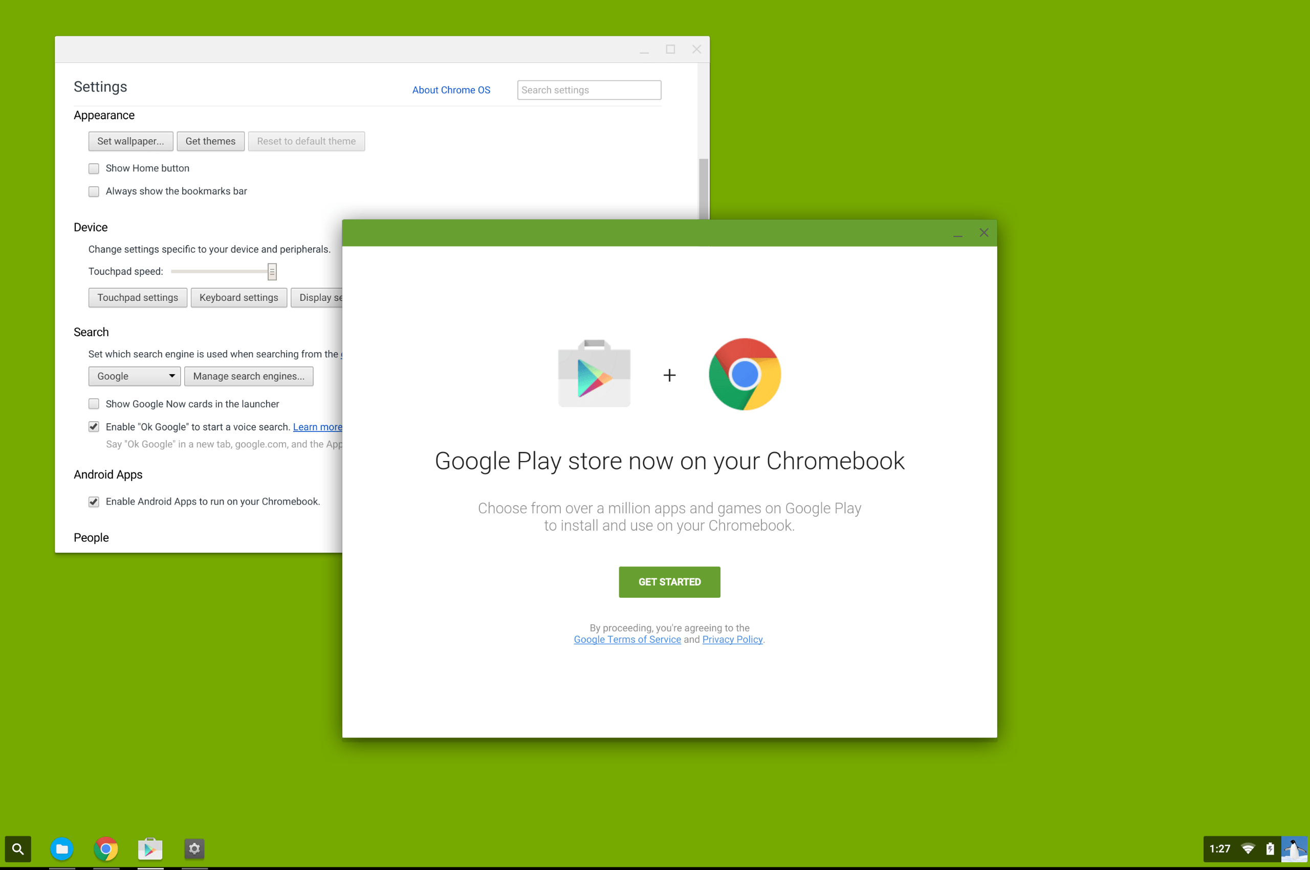 Play Store en Chrome OS