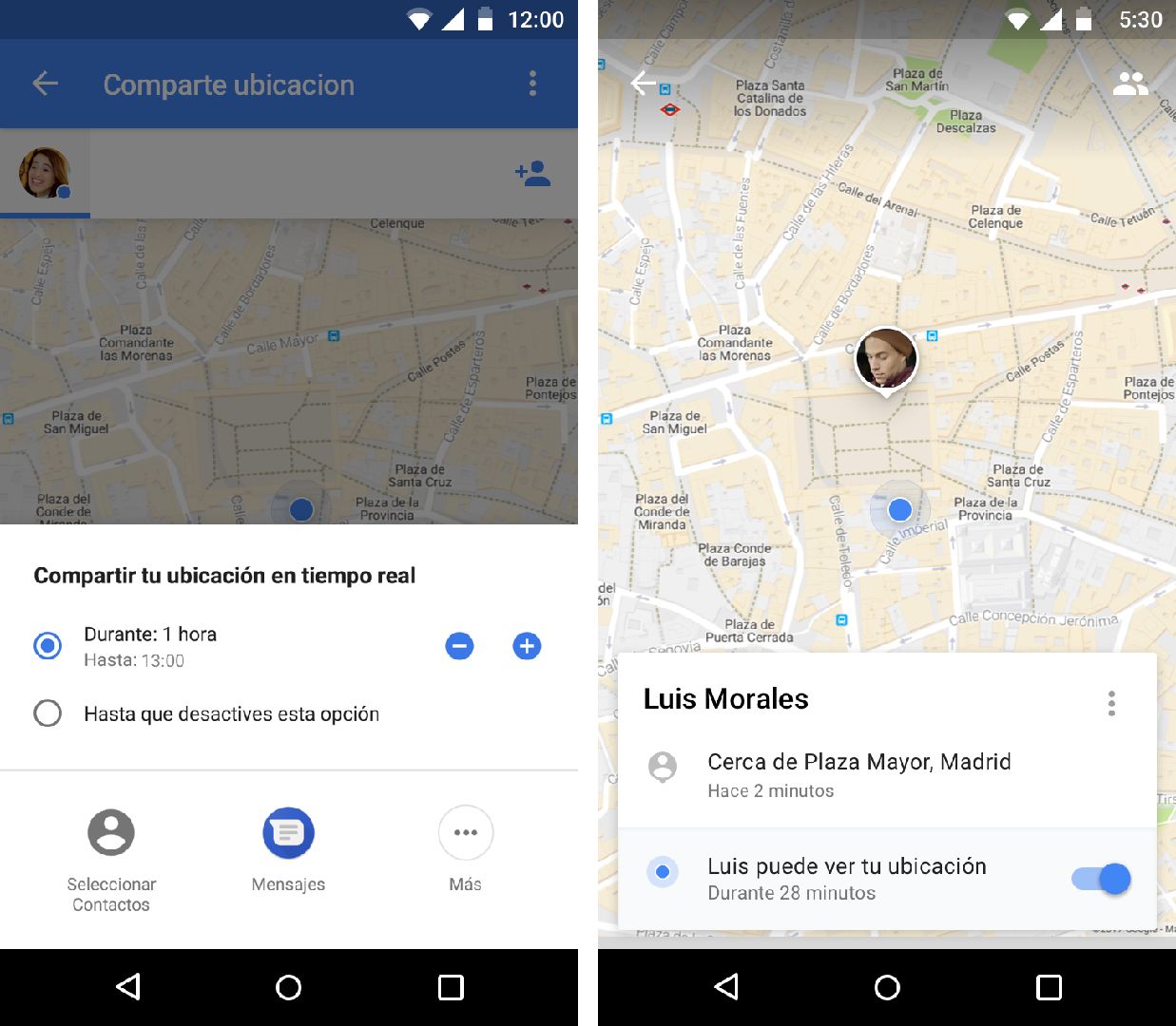 Comparte tus viajes y tu ubicación en tiempo real con Google Maps