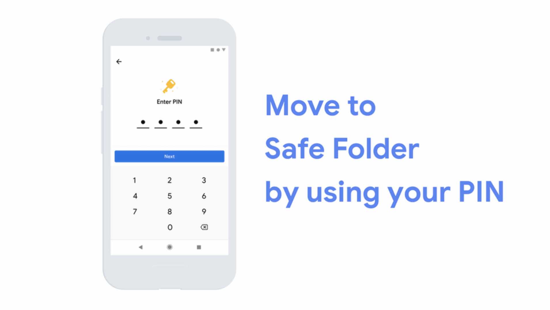 Google lanza oficialmente Safe Folder, su carpeta de archivos