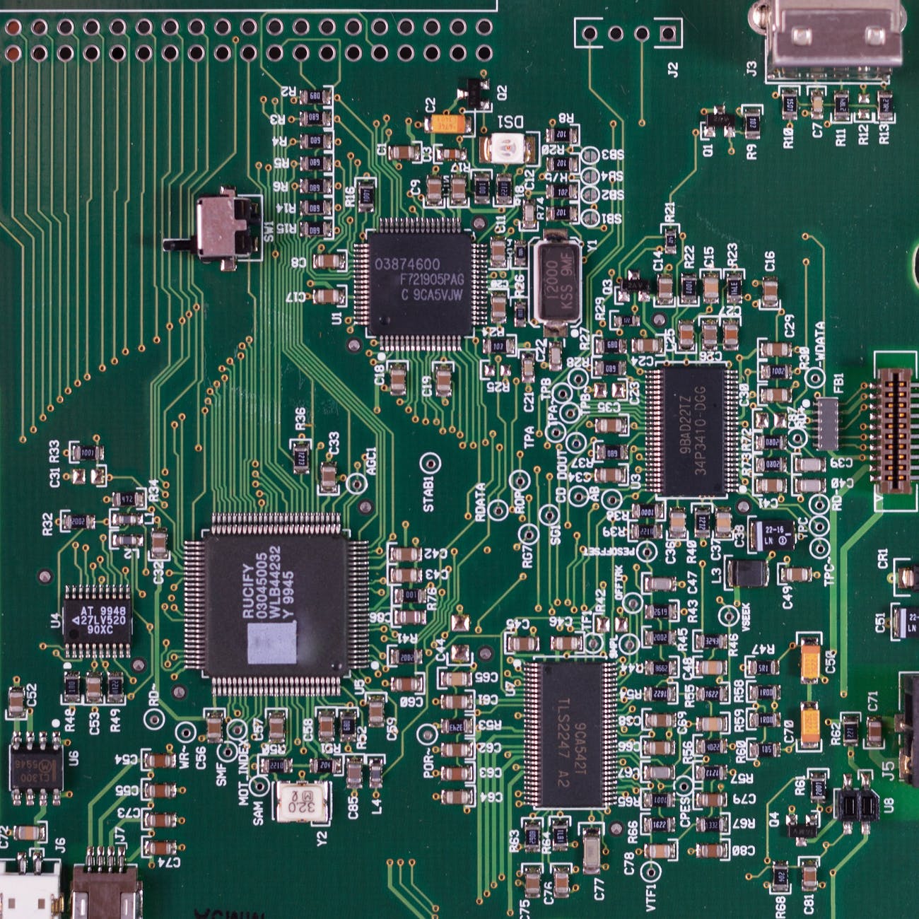 green circuit board